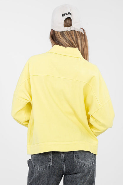   Kurtka Damska Model IT-KR-FL9568.29P Yellow - Rue Paris 
