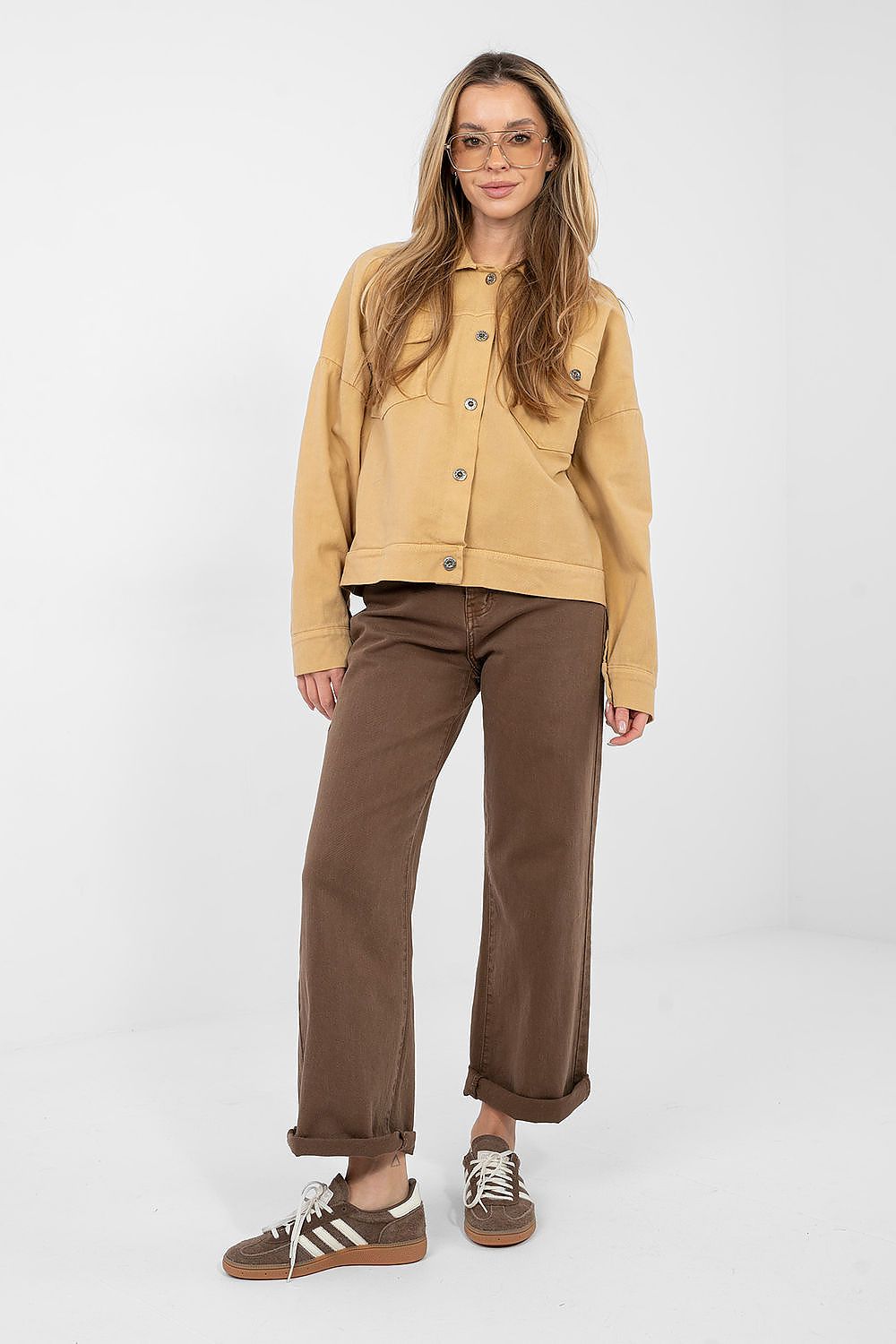   Kurtka Damska Model IT-KR-FL9568.29P Camel - Rue Paris 