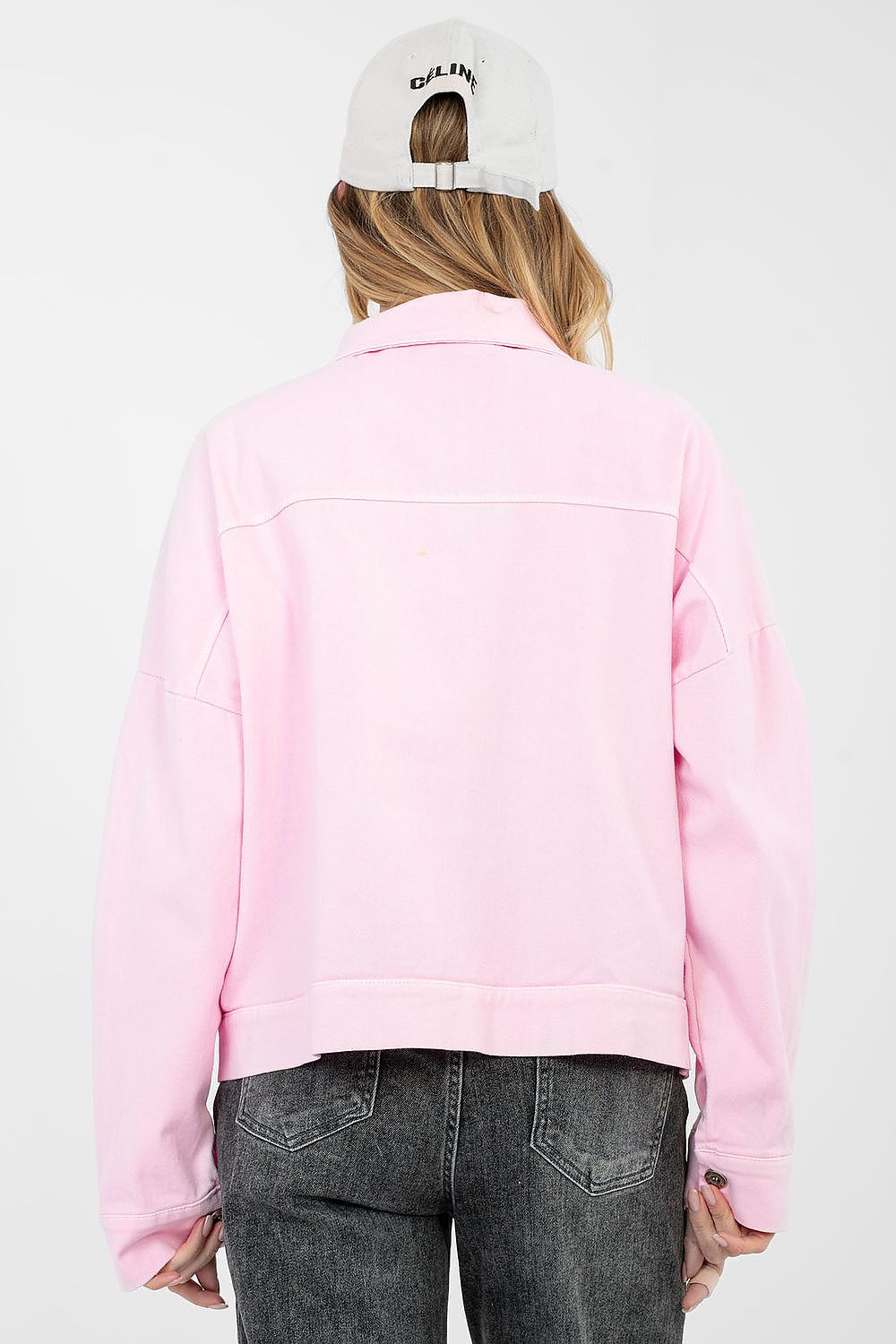   Kurtka Damska Model IT-KR-FL9568.29P Light Pink - Rue Paris 