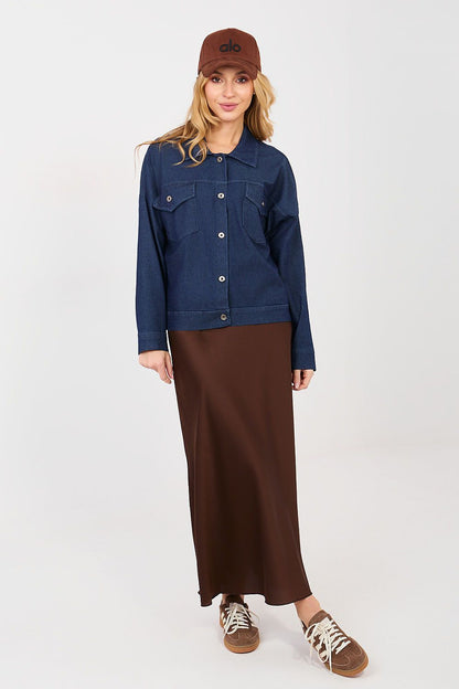   Kurtka Damska Model IT-KR-FL9568.29P Navy - Rue Paris 