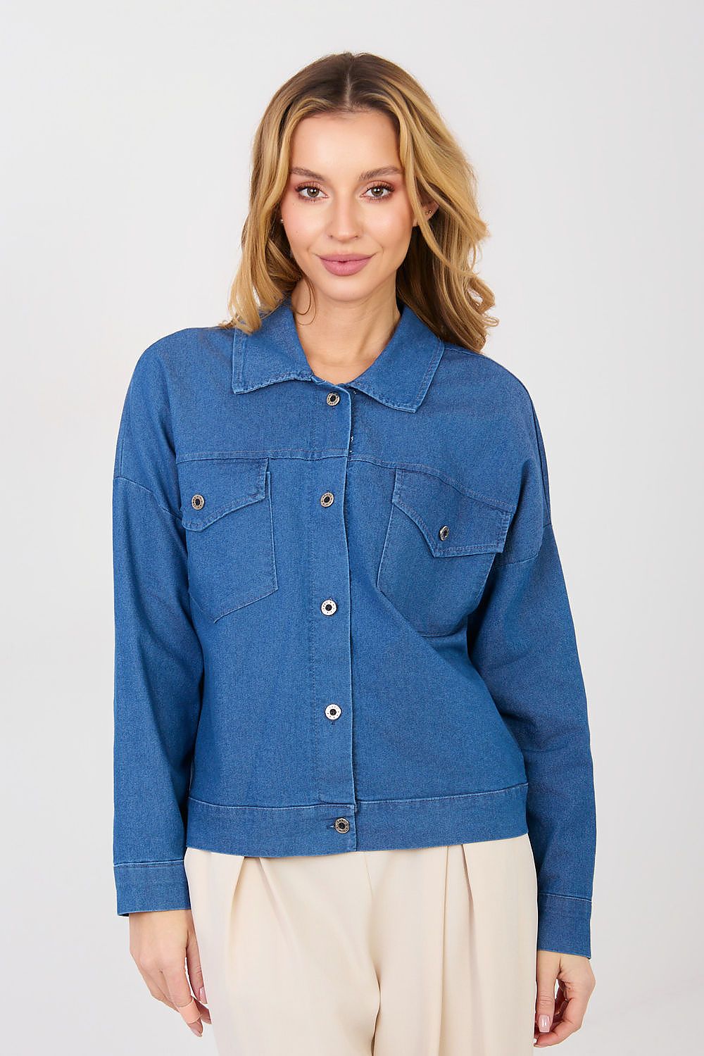   Kurtka Damska Model IT-KR-FL9568.29P Blue - Rue Paris 
