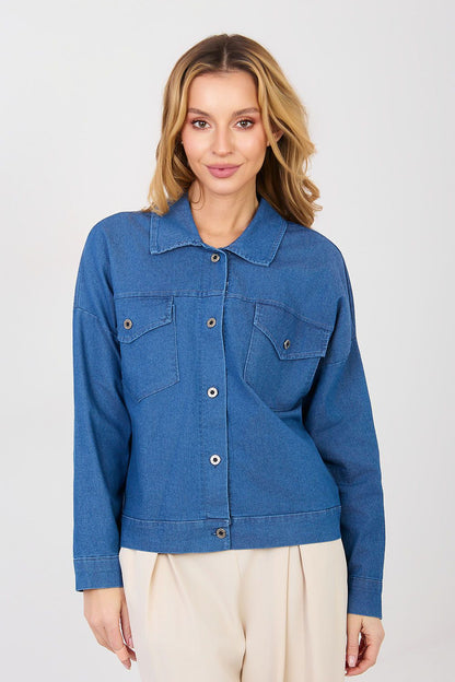   Kurtka Damska Model IT-KR-FL9568.29P Blue - Rue Paris 