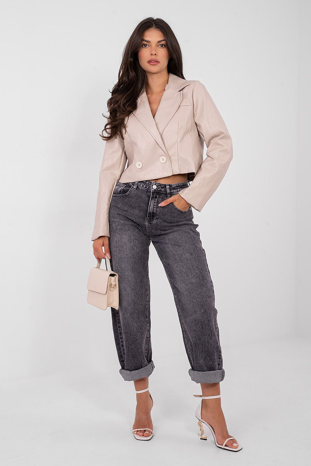   Marynarka Model IT-KR-FL9719-1.36 Beige - Rue Paris 