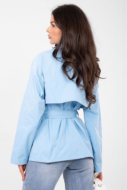   Płaszcz Damski Model IT-PL-FL10069.65 Light Blue - Rue Paris 