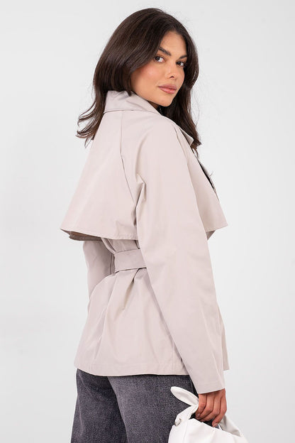   Płaszcz Damski Model IT-PL-FL10069.65 Beige - Rue Paris 