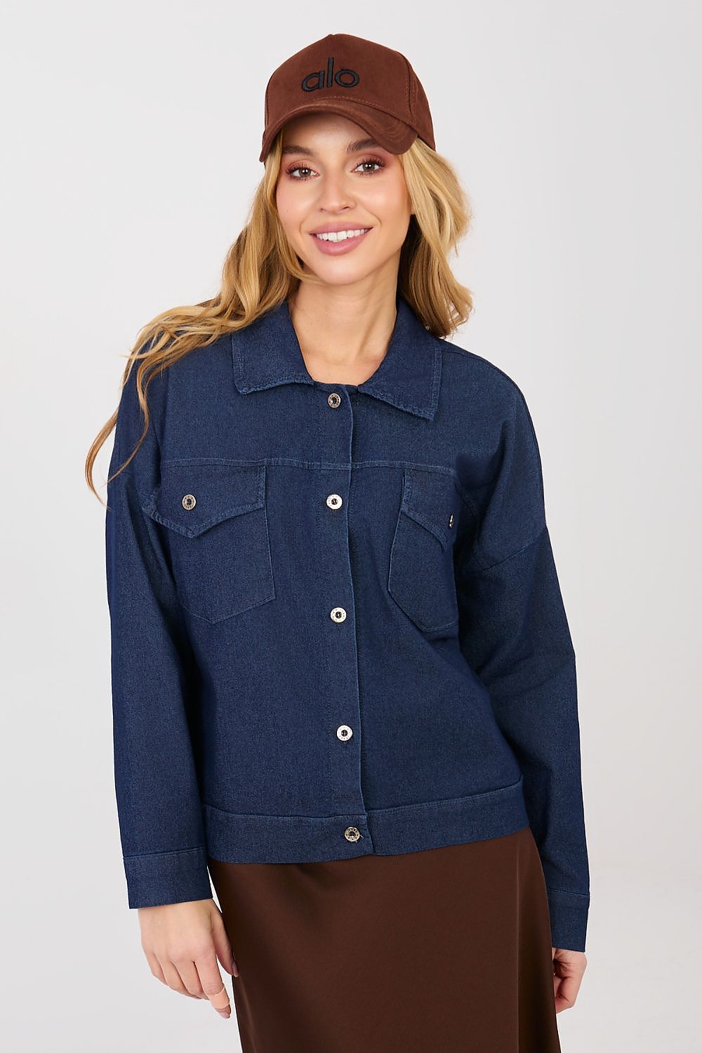   Kurtka Damska Model IT-KR-FL9568.29P Navy - Rue Paris 