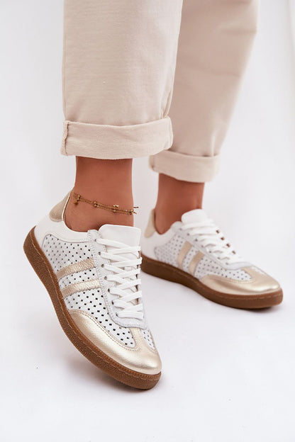   Buty Sportowe Model Zazoo N1318 Silver/Gold - Step in style 