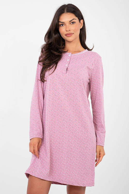  Koszulka nocna Koszula Nocna Model DU-KN-FP-105.36 Dark Pink - Forever Pink 