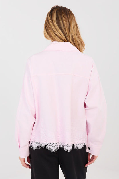   Kurtka Damska Model IT-KR-FL10001.54 Light Pink - Rue Paris 