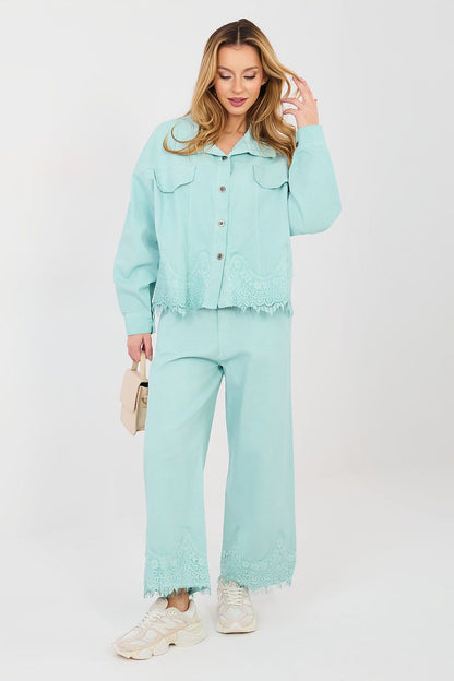   Kurtka Damska Model IT-KR-FL10001.54 Mint - Rue Paris 