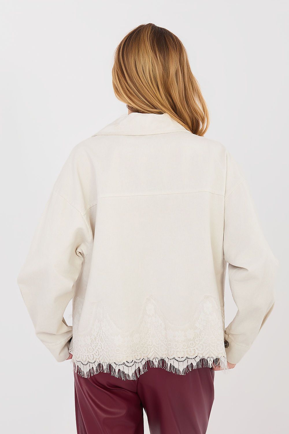   Kurtka Damska Model IT-KR-FL10001.54 Light Beige - Rue Paris 