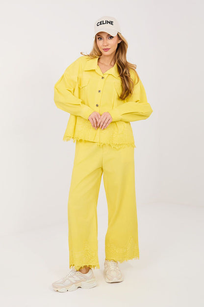   Kurtka Damska Model IT-KR-FL10001.54 Yellow - Rue Paris 