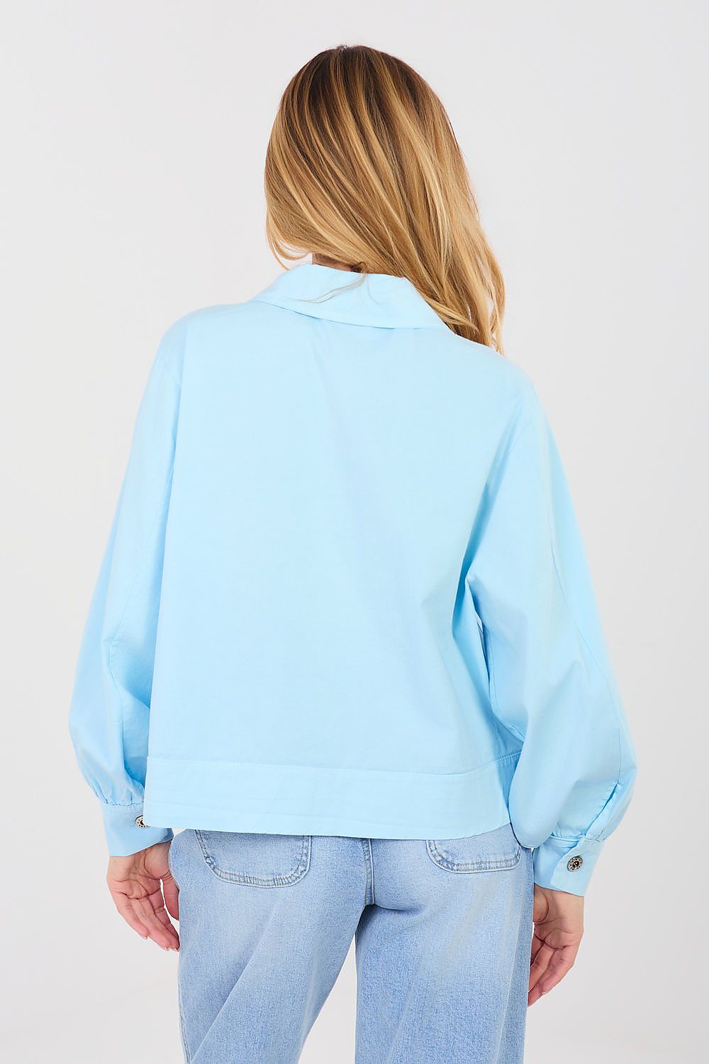   Koszula Damska Model IT-KR-FL10071.50 Light Blue - Rue Paris 