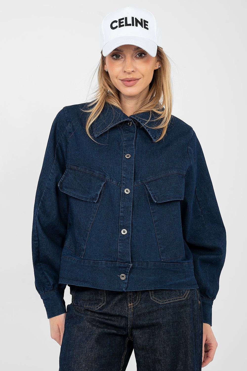   Kurtka Damska Model IT-KR-FL10071.09P Navy - Rue Paris 