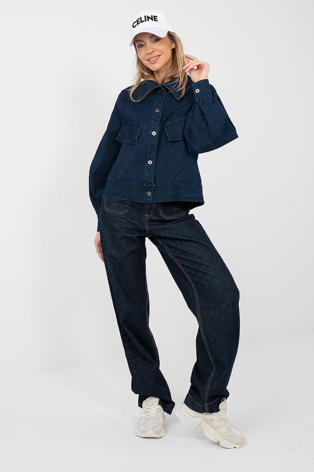   Kurtka Damska Model IT-KR-FL10071.09P Navy - Rue Paris 