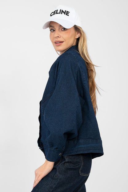   Kurtka Damska Model IT-KR-FL10071.09P Navy - Rue Paris 