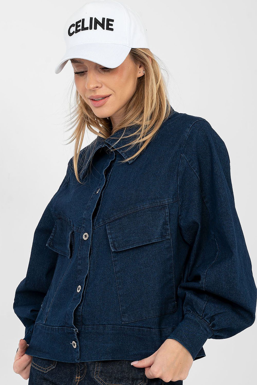   Kurtka Damska Model IT-KR-FL10071.09P Navy - Rue Paris 