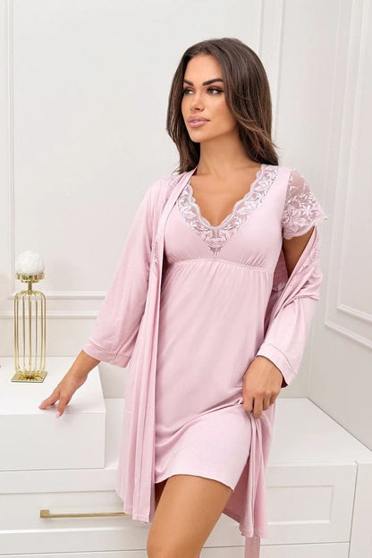  Koszulka nocna Koszula Nocna Model Sonia Powder Pink - Donna 