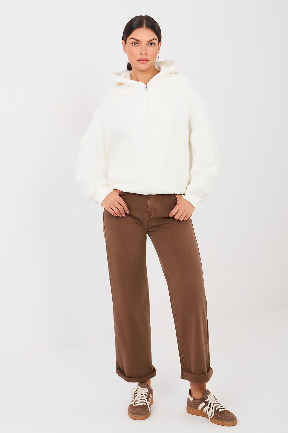  Bluza Damska Model NS-BL-NS2566.15 Ecru - Factory Price 