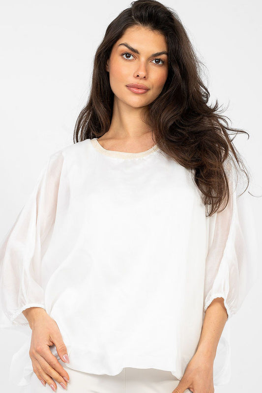   Bluzka Model IT-BZ-18868.81 White - Italy Moda 