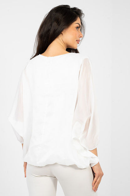   Bluzka Model IT-BZ-18868.81 White - Italy Moda 