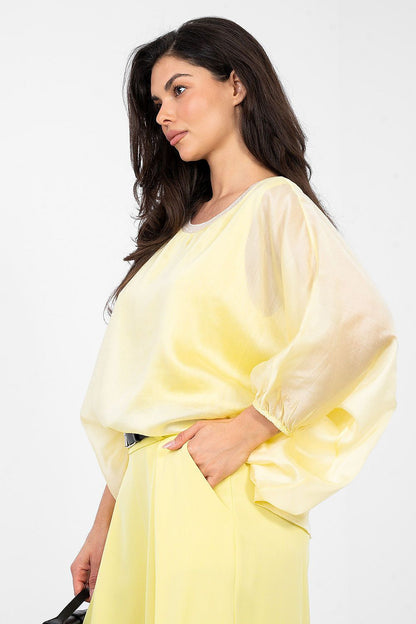   Bluzka Model IT-BZ-18868.81 Yellow - Italy Moda 