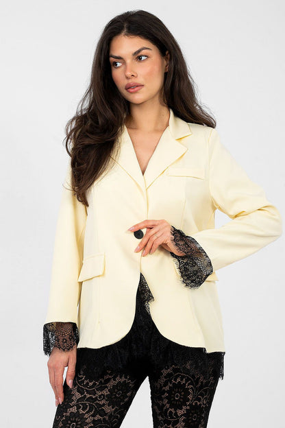   Marynarka Model MI-MA-A5288.68 Light Yellow - Italy Moda 