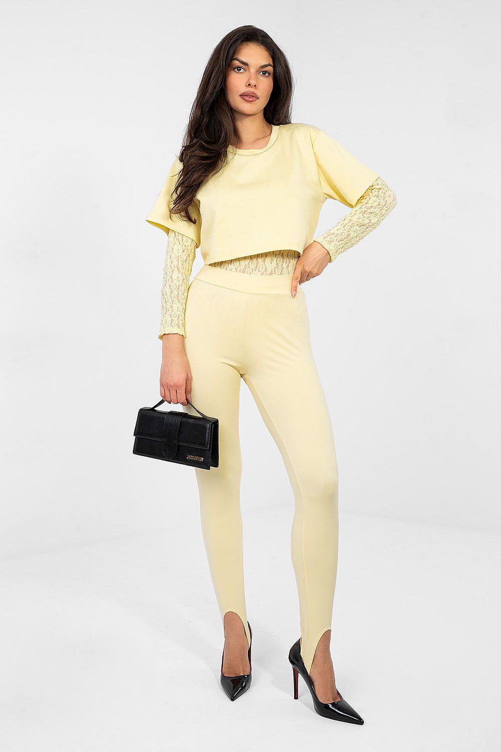   Body Model IT-BO-22159.82 Light Yellow - Italy Moda 