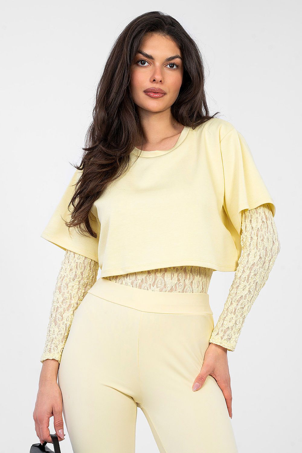  Body Model IT-BO-22159.82 Light Yellow - Italy Moda 