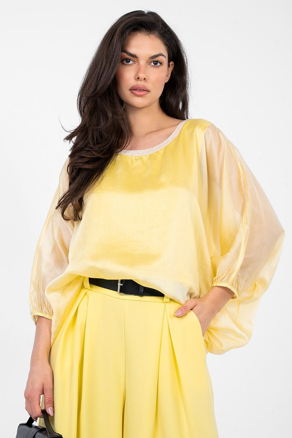   Bluzka Model IT-BZ-18868.81 Yellow - Italy Moda 