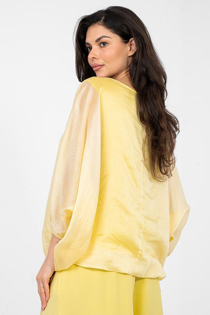   Bluzka Model IT-BZ-18868.81 Yellow - Italy Moda 
