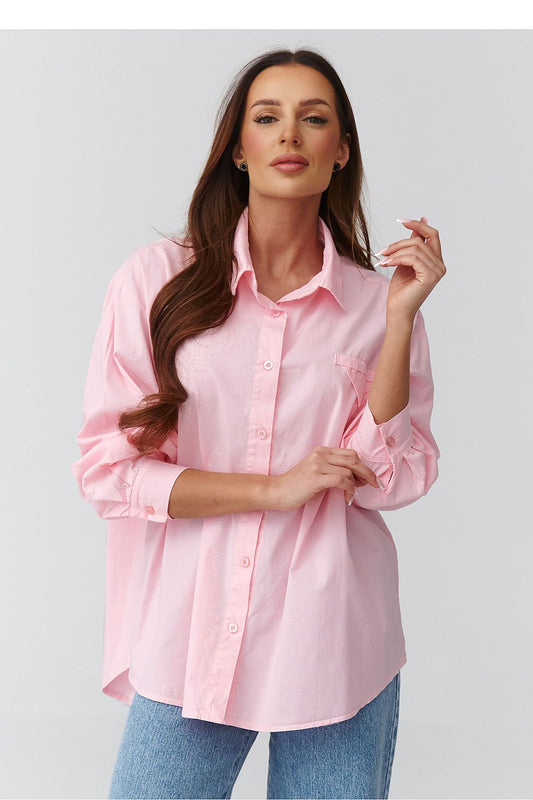  Koszula Damska Model C46 Pink - Makadamia 