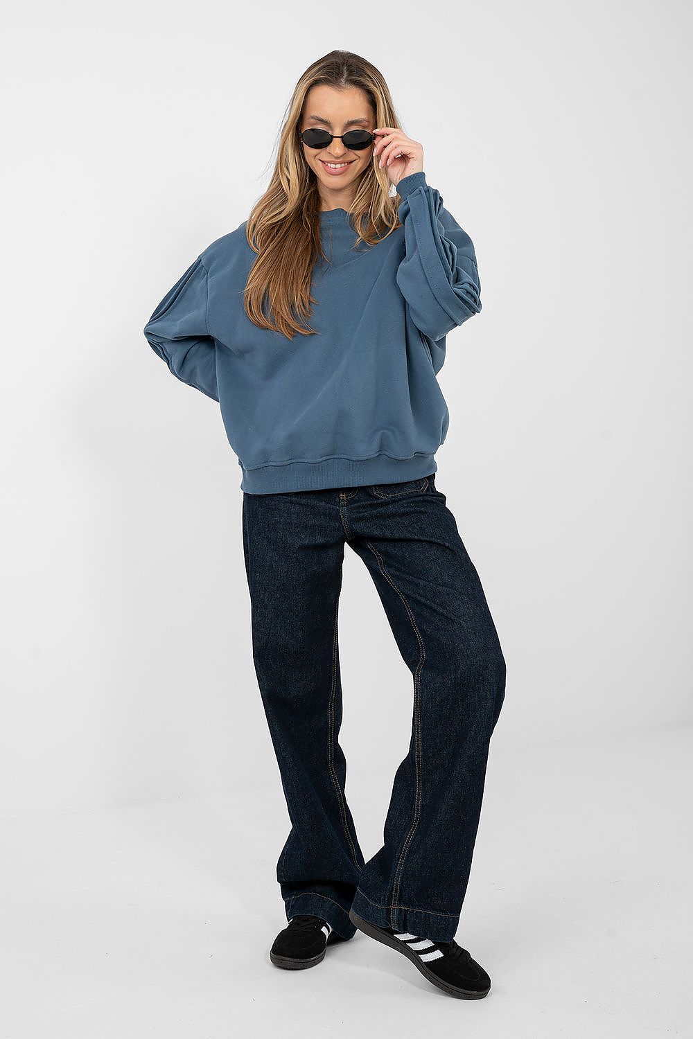   Bluza Damska Model NS-BL-NS2548.05 Dark Blue - Factory Price 