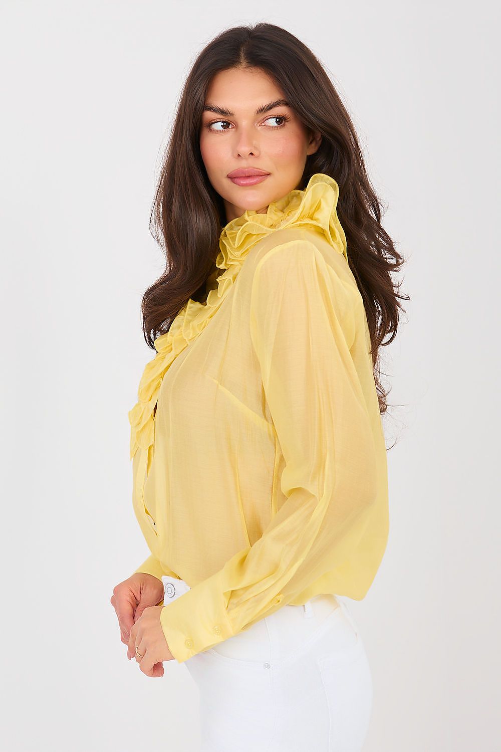   Koszula Damska Model IT-KS-22310.16P Yellow - Factory Price 