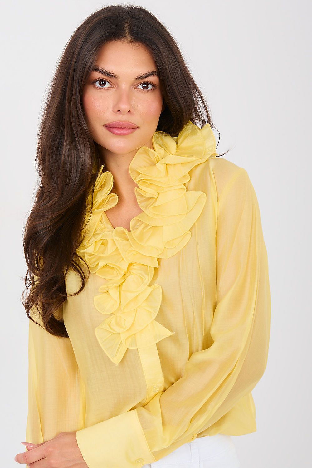   Koszula Damska Model IT-KS-22310.16P Yellow - Factory Price 