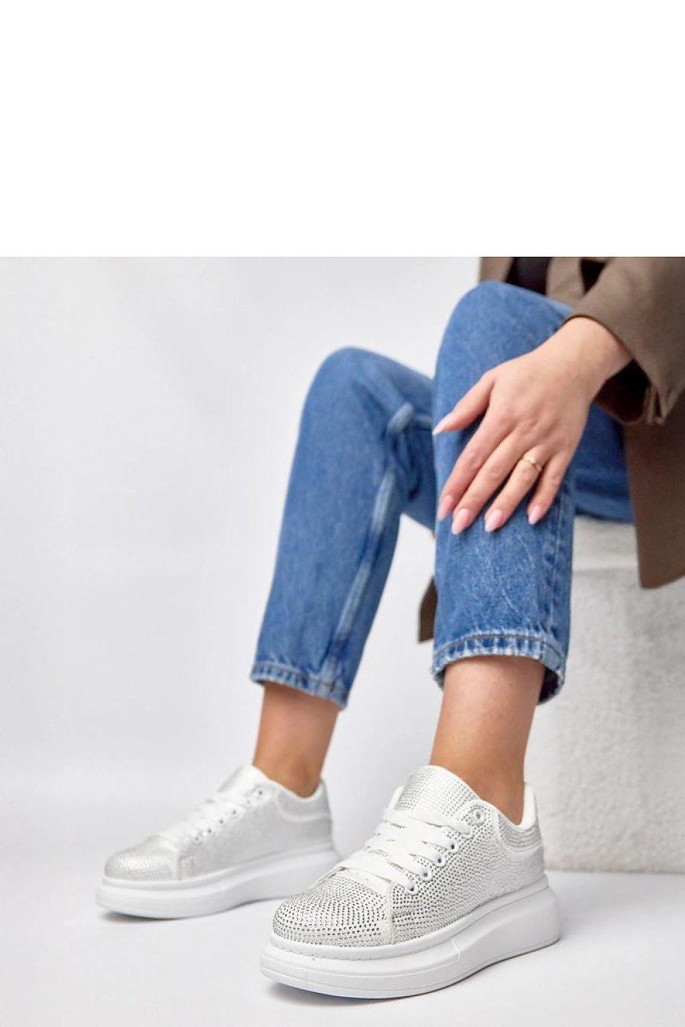   Buty Sportowe Model Rosalie 8936 White - Solea 