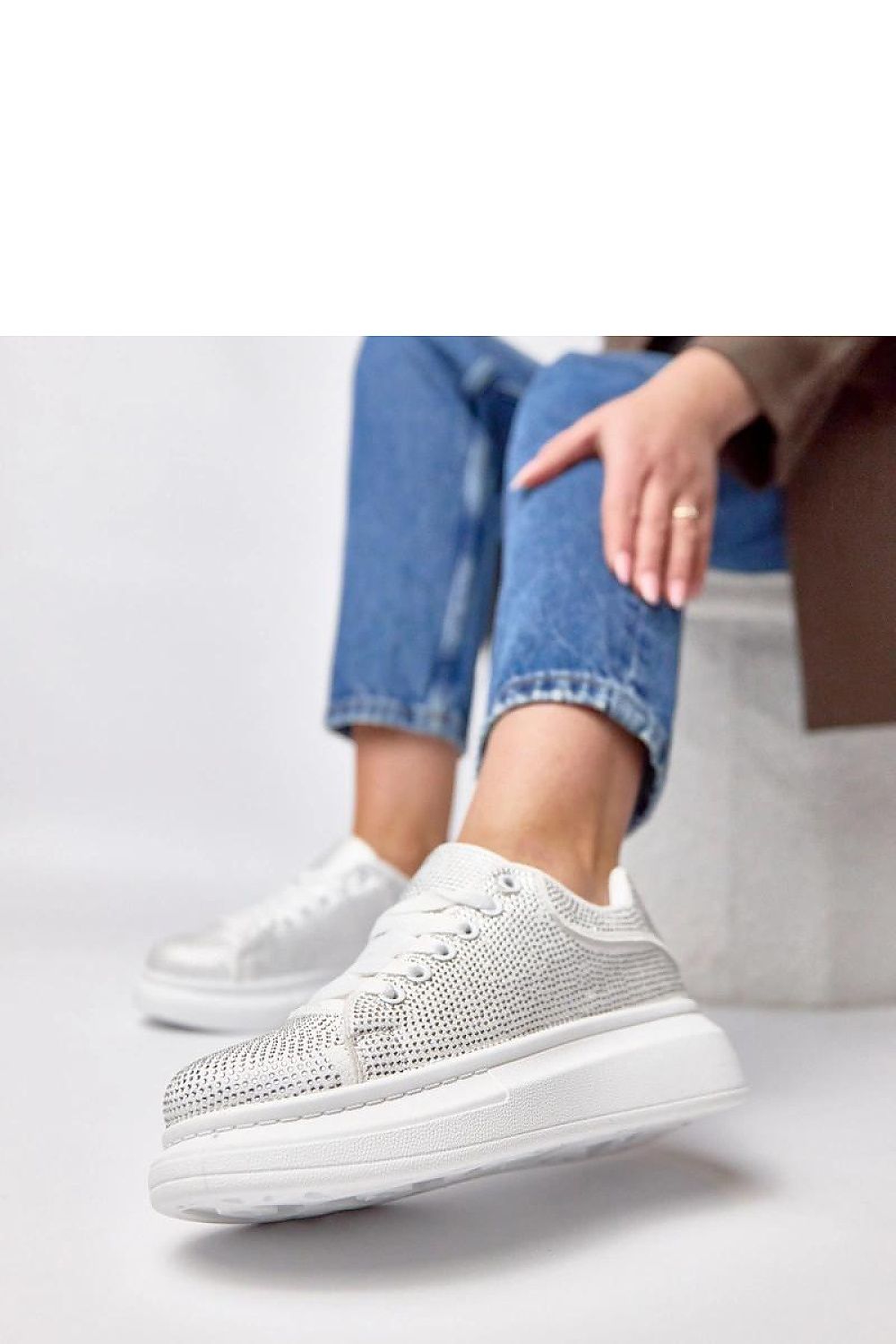   Buty Sportowe Model Rosalie 8936 White - Solea 
