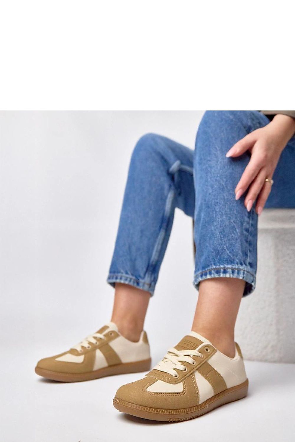   Buty Sportowe Model Valentine 881215-2 Brown_Beige - Solea 