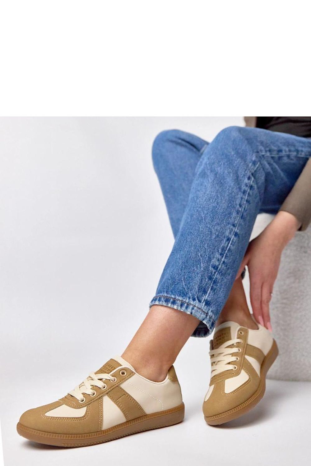   Buty Sportowe Model Valentine 881215-2 Brown_Beige - Solea 