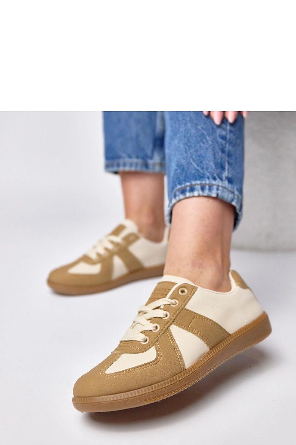   Buty Sportowe Model Valentine 881215-2 Brown_Beige - Solea 
