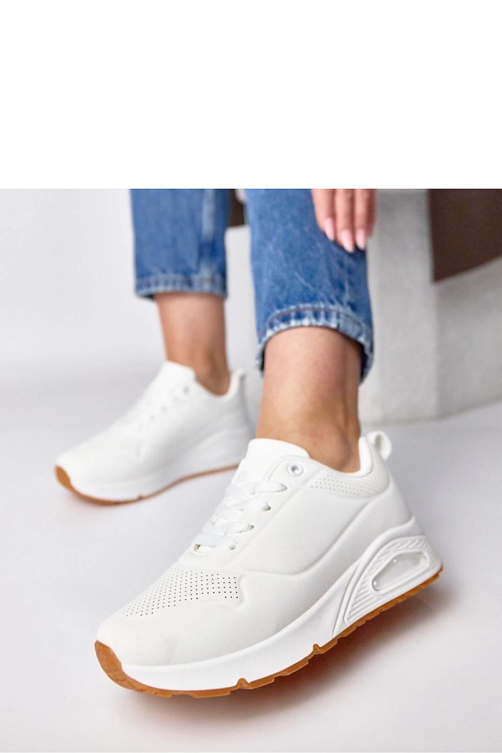   Buty Sportowe Model Sylvie 8928 White - Solea 
