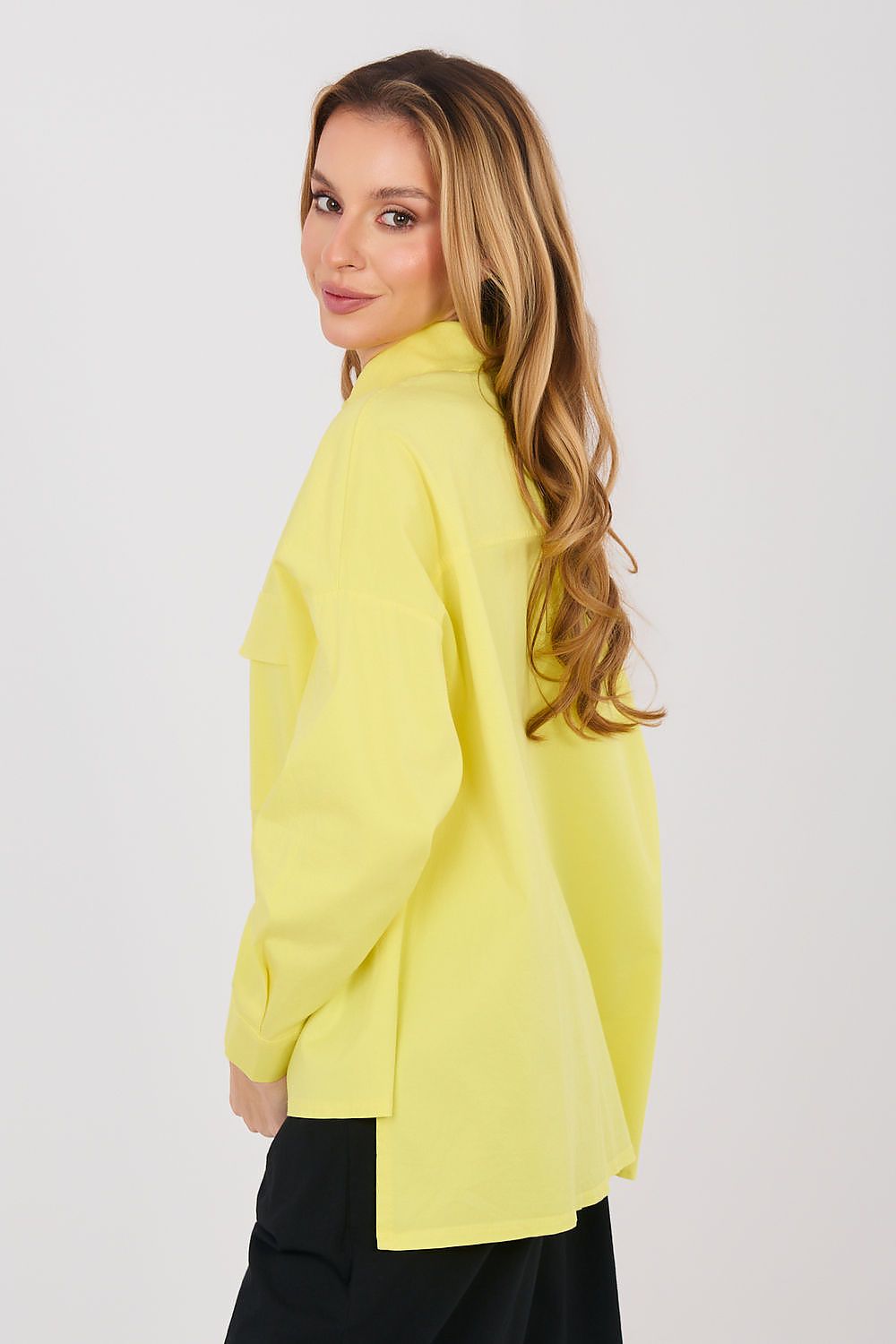   Koszula Damska Model IT-KS-FL9968.28 Yellow - Italy Moda 