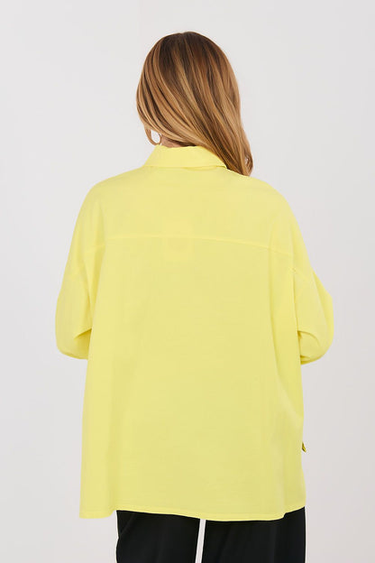   Koszula Damska Model IT-KS-FL9968.28 Yellow - Italy Moda 