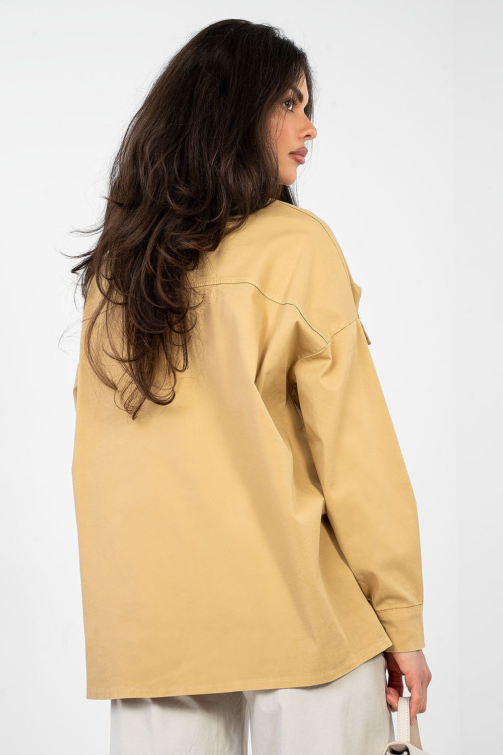   Koszula Damska Model IT-KS-FL9968.48 Camel - Italy Moda 