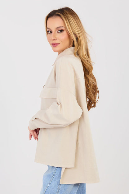   Koszula Damska Model IT-KS-FL9968.48 Beige - Italy Moda 
