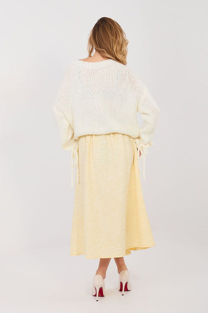  Spódnica Model IT-SD-18760.69 Light Yellow - Rue Paris 