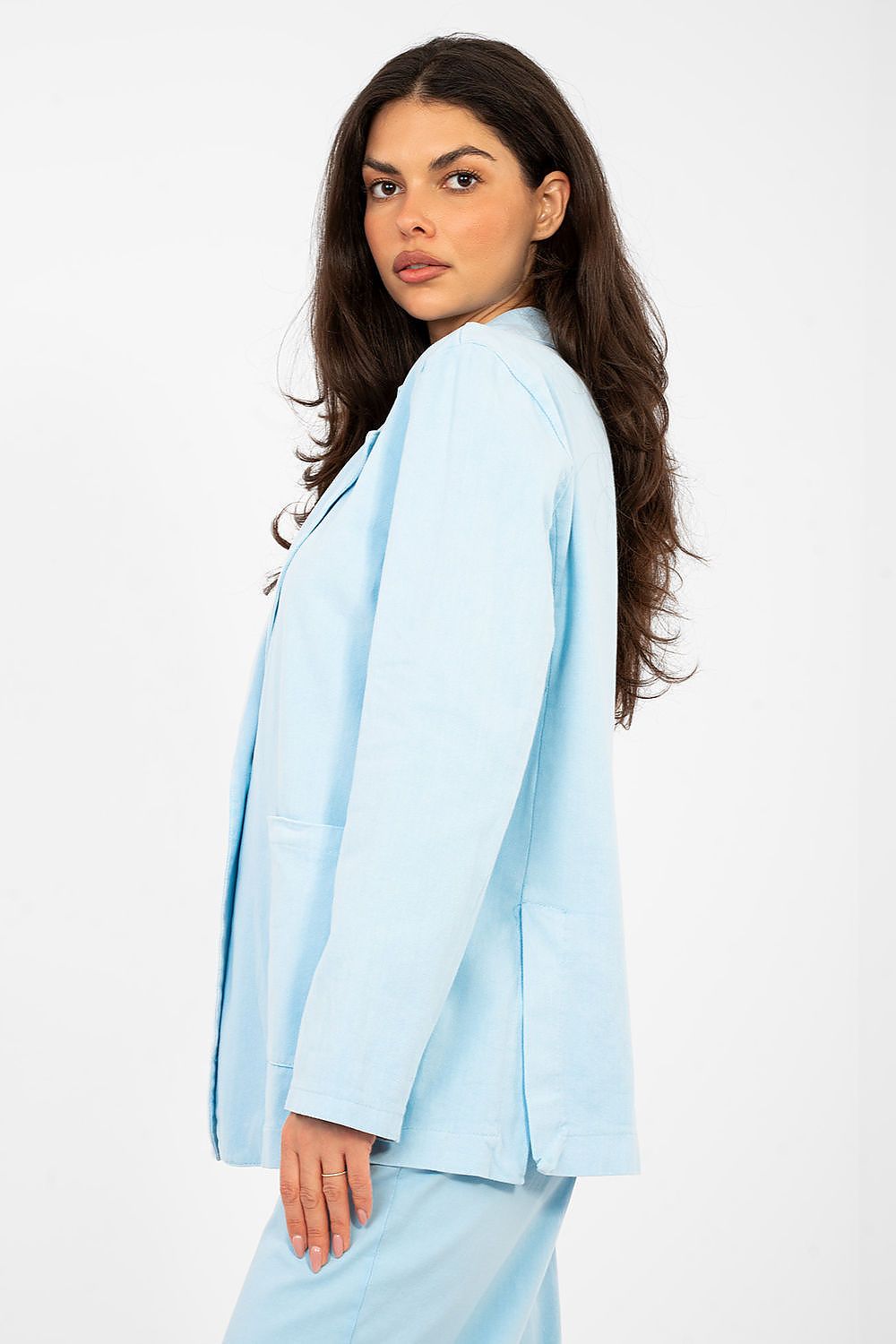   Marynarka Model IT-MA-FL7703.49 Light Blue - Rue Paris 
