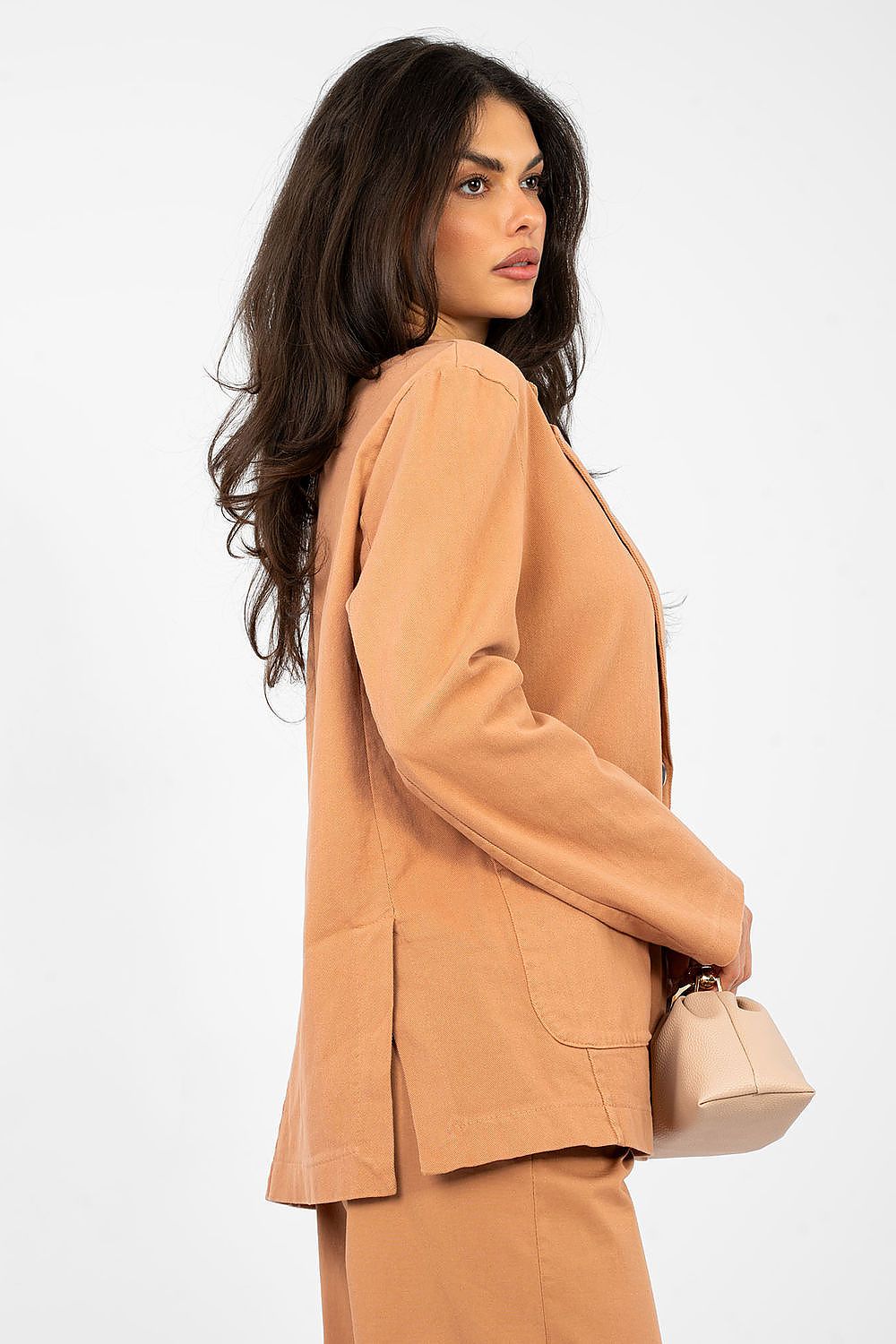   Marynarka Model IT-MA-FL7703.21P Dark Orange - Rue Paris 