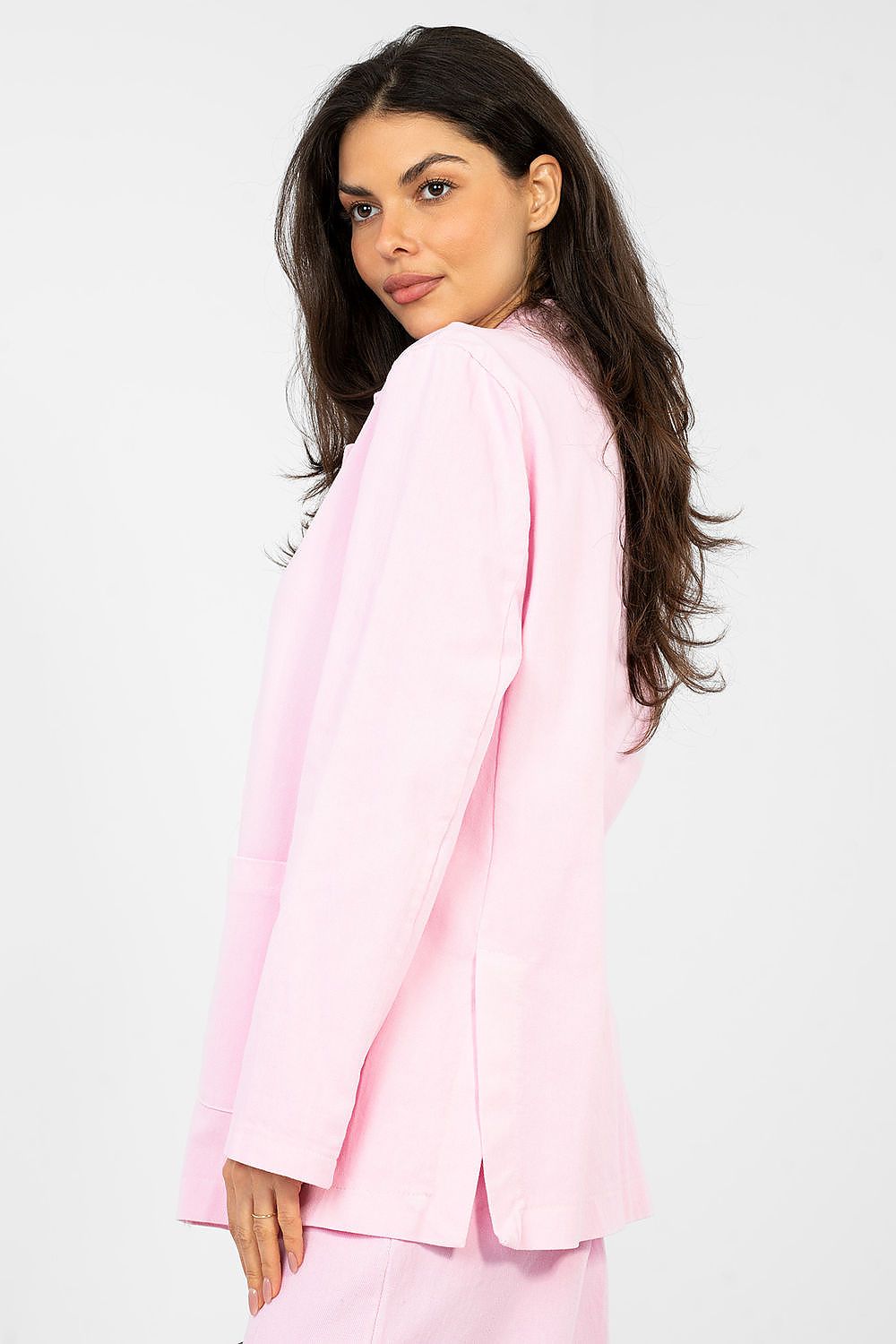   Marynarka Model IT-MA-FL7703.49 Light Pink - Rue Paris 