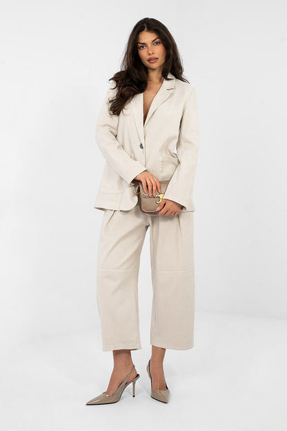   Marynarka Model IT-MA-FL7703.49 Light Beige - Rue Paris 